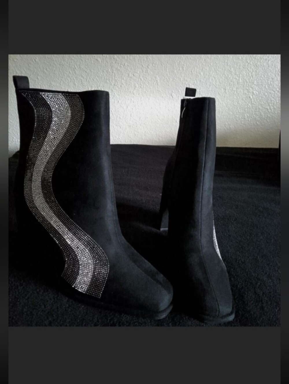 Rogue Black Heeled Boots